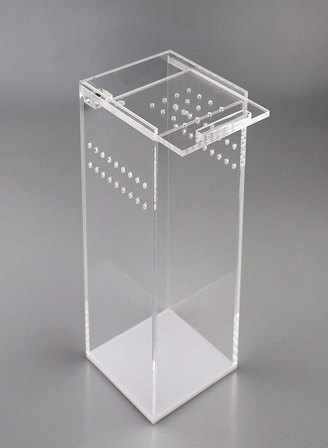 NANEEZOO Magnetic Acrylic Case, 2.9x2.9x6 Inch Nano Arboreal Tarantula Enclosure Reptile Habitat Terrarium Breeding Box for Spider Scorpion Sling Isopods Lizards Invertebrates Insect Mantis - Image 2